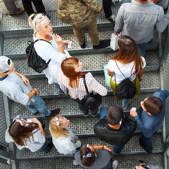 stairs people XProtect VMS